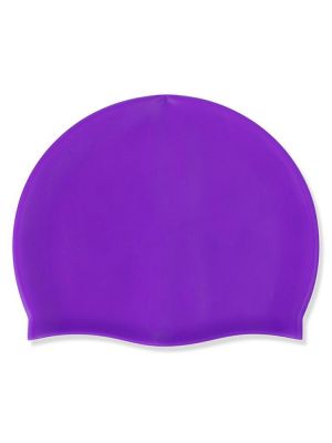 Silica Gel Adult Soild Color Long Hair Sports Waterproof Pool Swimming Cap
