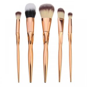 Luke classic online איפור 5pcs Soft Makeup Brushes Set Kit Golden Cosmetics Tools Eye Shadow Lip Blending Blush Brush