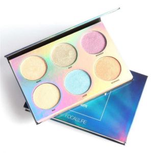 Luke classic online איפור FOCALLURE 6 Colos Chameleon Eye Shadow Highlighter Palette Shimmer Makeup Brighten Highlight