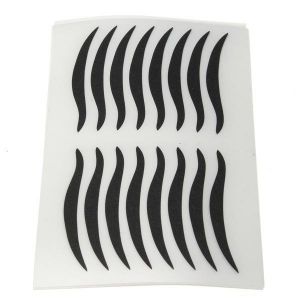 Luke classic online איפור 80 Pairs Black Eyeliner Double Eyelid sticker Eye Liner Temporary Tattoo