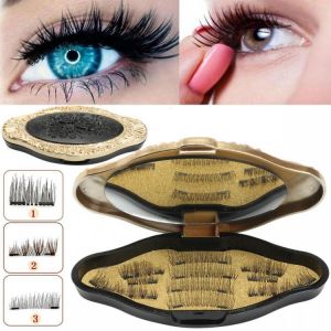 Luke classic online איפור 3 Style Magnetic Eyelashes Makeup Reusable Long Natural Eyelashes Extension With Mirror