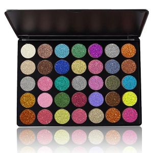 Luke classic online איפור VERONNI 35 Colors Glitter Eye Shadow Palette Eyes Cosmetics Makeup Sequins Powder Party