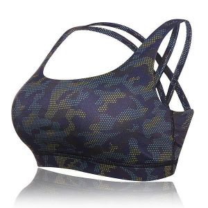 Cross Beauty Back Shockproof Wireless Running Yoga Fitness Sports Bra Top
