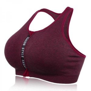 Front Zipper Fly Quick Drying Shockproof Running Sports Bra