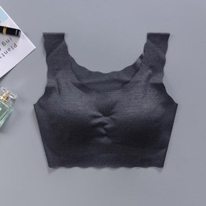 Seamless Wireless Padded No Sense Comfortable Sleeping Sports Bra Top