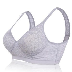 Push Up Shockproof Sports Bra Polyester-cotton Wireless Comfortable Moving Bra Tops