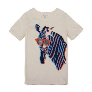 2015 New Little Maven Lovely Spectacled Zebra Baby Children Boy Cotton Short Sleeve