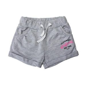 2015 New Little Maven Baby Girl Summer Light Grey Cotton Beach Shorts Pants