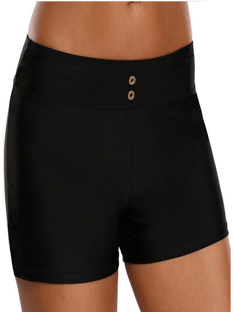 Luke classic online בגדי ים 3XL Black High Waist Swimming Trunks For Women By Banggood