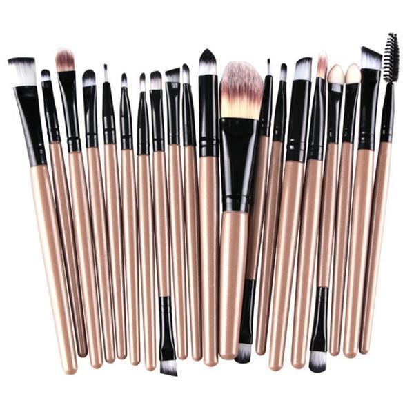Luke classic online איפור 20Pcs Professional Makeup Brushes Cosmetic Synthetic Hair Brushes Kit Set