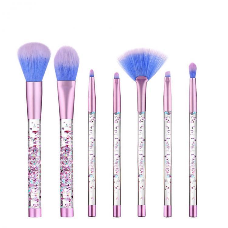 Luke classic online איפור LuckyFine 7pcs Glitter Liquid Handle Makeup Brushes Mermaid Blending Foundation Eye Shadow Lips