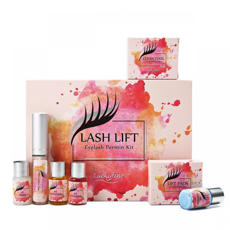 Luke classic online איפור Lucky Fine 7Pcs/ Set Eyelashes Curler Perm Kit Eyelash Lotion Perm Curler Kit Eye Lashes Lift Liquid Makeup Set