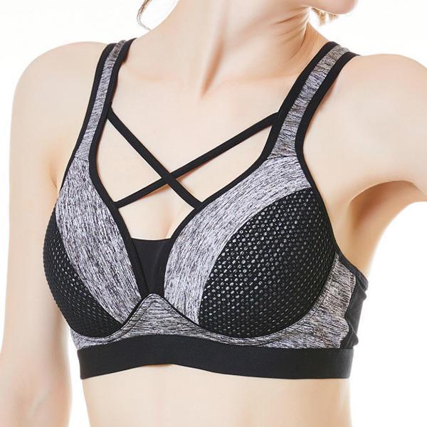 Luke classic online נשים Strappy Criss-cross Wireless Gather Yoga Running Sports Bras