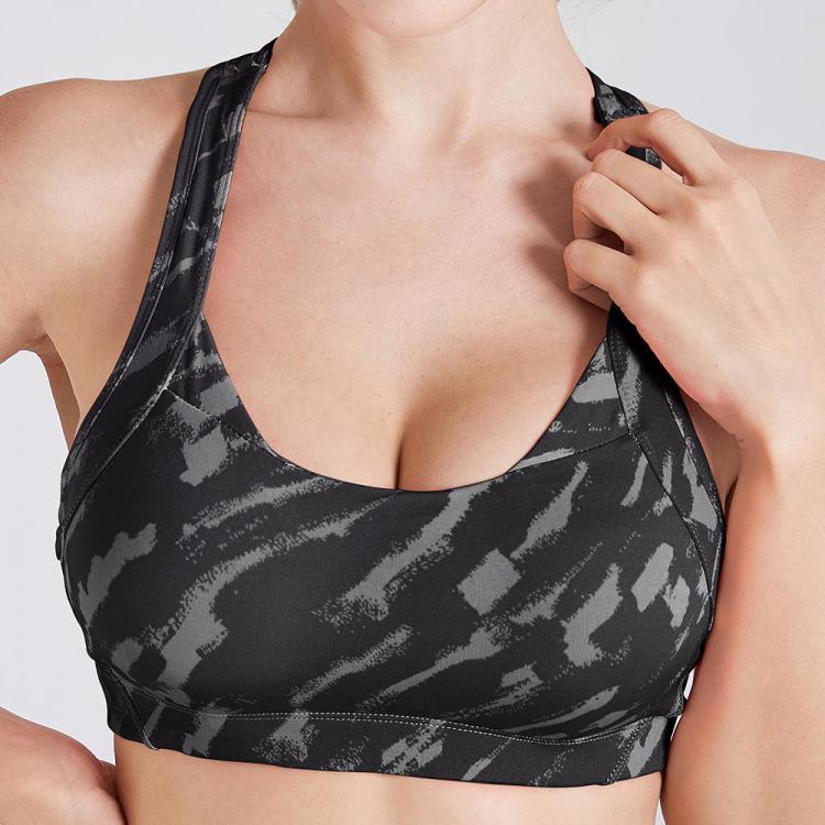 Luke classic online נשים Camouflage Printed Back Cross Shockproof Quick Drying Yoga Sports Bra