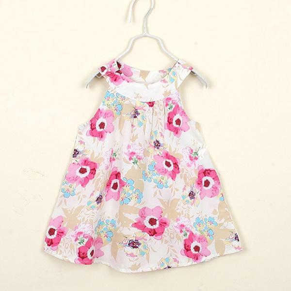 Luke classic online בגדי ילדים 2015 Hot Baby Kids Girls Toddler Party Summer Jumper Skirt Bottega Veneta Floral Dress
