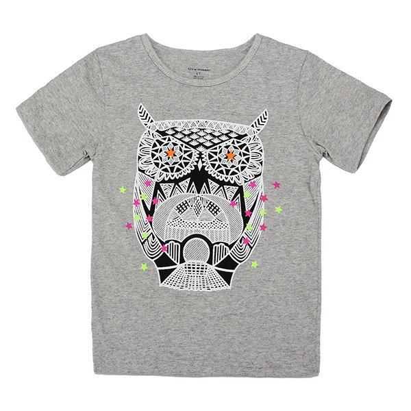 Luke classic online בגדי ילדים 2015 New Little Maven Lovely Owl Baby Children Boy Cotton Short Sleeve T-shirt Top
